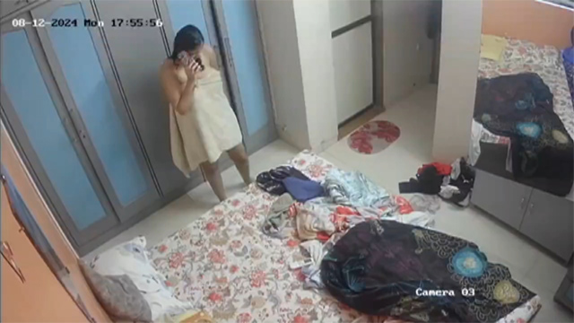 Girl Nude Captured By CCTV Full 9 Min Clip Update