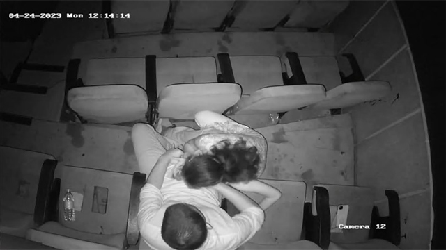 Couple in Theatre Giving Blowjob Boobs Sucking Free Watch