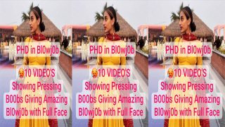 Desi GF PHD in Blowjob Boobs – Giving Amazing Viral Watch