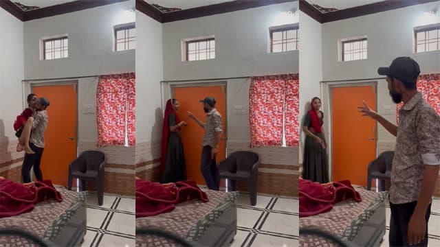 Desi Rajasthani Affair – Bhabhi Friend Pound Viral